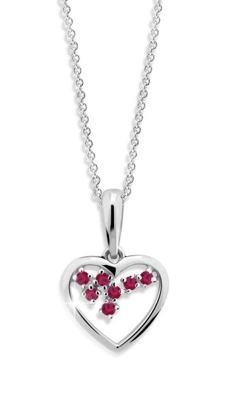 Cutie Jewellery Romantický přívěsek z bílého zlata Z6299-1606-40-40-X-2