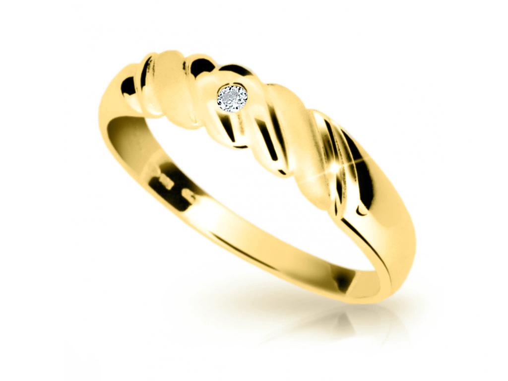 Cutie Jewellery Slušivý prsten ze žlutého zlata Z6732-1207-10-X-1 48 mm