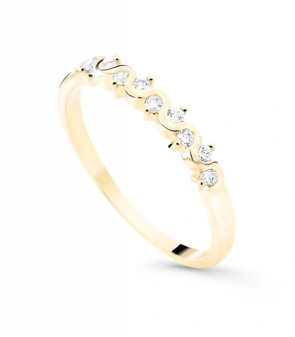 Cutie Jewellery Stylový prsten ze žlutého zlata Z8022-2086-10-X-1 59 mm