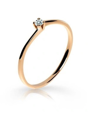 Cutie Jewellery Zásnubní prsten z růžového zlata Z6717-2943 52 mm