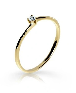 Cutie Jewellery Zásnubní prsten ze žlutého zlata Z6717-2943 53 mm