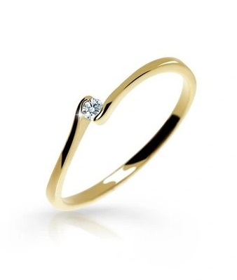 Cutie Jewellery Zásnubní prsten ze žlutého zlata Z6727-2947-X-1 65 mm