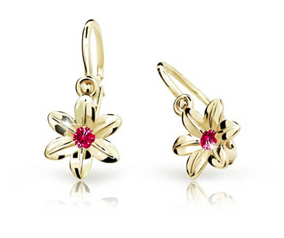 Cutie Jewellery Zlaté dětské náušnice C1993-10-X-1 růžová