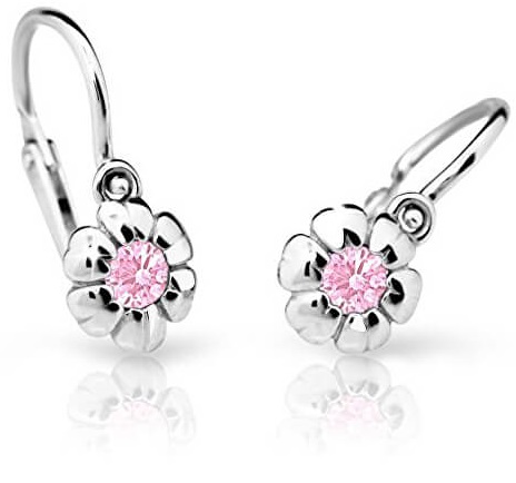 Cutie Jewellery Orecchini da bambina in oro bianco C2151-10-X-2 rosa