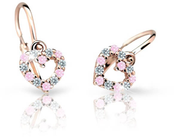 Cutie Jewellery Orecchini per bambini in oro rosa C2157-10-X-4 rosa