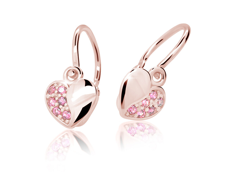 Cutie Jewellery Orecchini da bambina in oro rosa C2160-10-X-4 rosa