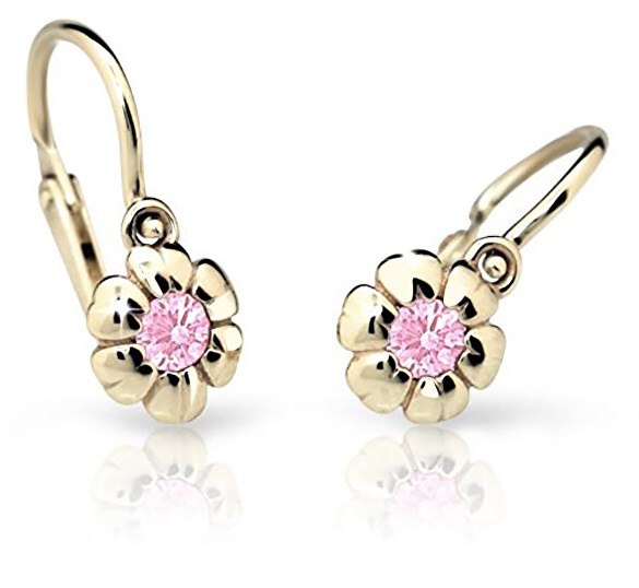 Cutie Jewellery Orecchini da bambina in oro giallo C2151-10-X-1 rosa