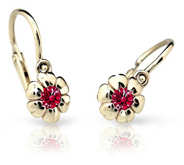 Cutie Jewellery Orecchini da bambina in oro giallo C2151-10-X-1 rosso