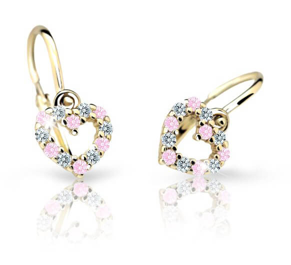 Cutie Jewellery Orecchini da bambina in oro giallo C2157-10-X-1 rosa