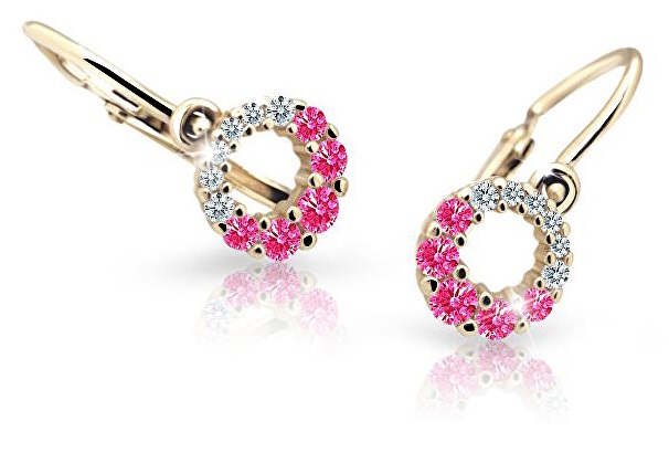 Cutie Jewellery Orecchini in oro da bambina C2154-10-X-1 fucsia