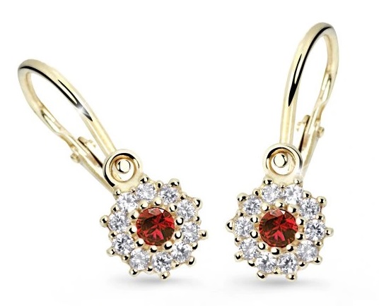 Cutie Jewellery Orecchini da bambina in oroC2749-10-X-1 rosso