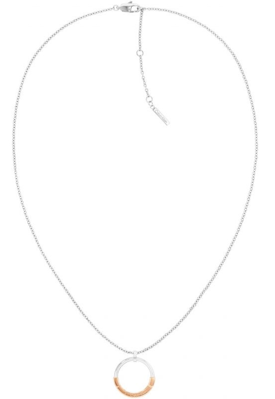 Calvin Klein -  Bicolor náhrdelník z oceli Soft Squares 35000453
