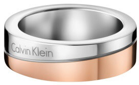 Calvin Klein Bicolor prsteň Hook Thin KJ06PR20010 50 mm
