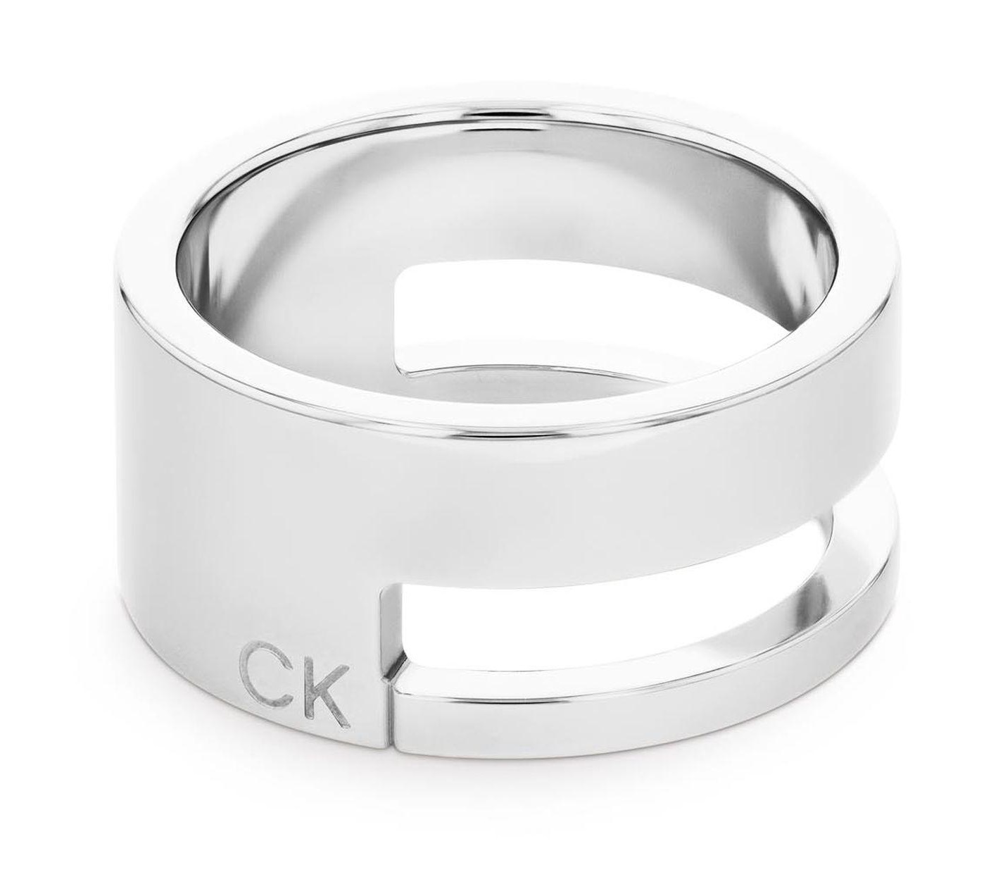 Calvin Klein Dámský ocelový prsten Geometric Essentials 35000680 56 mm