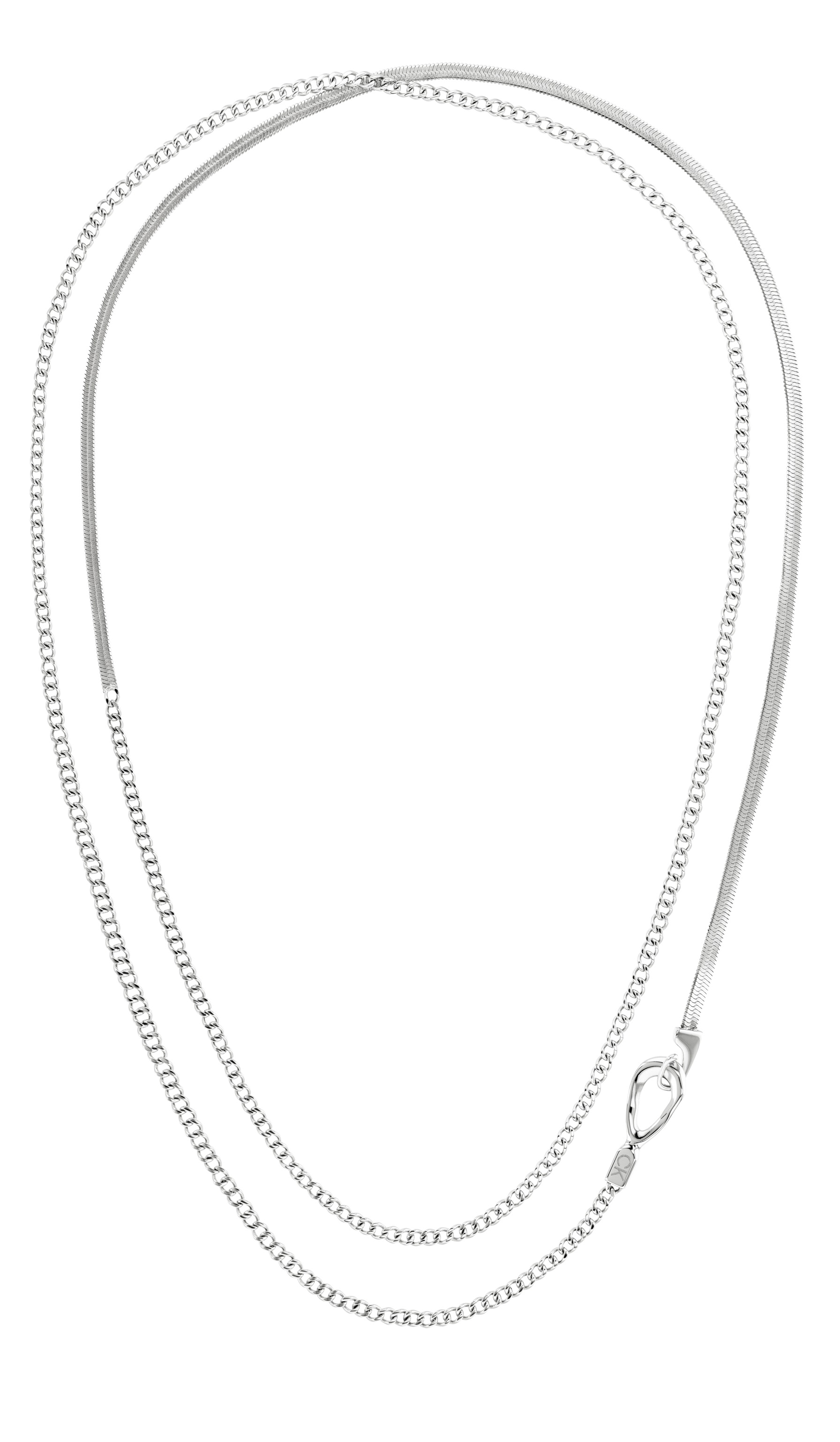 Levně Calvin Klein Dlouhý ocelový náhrdelník Flow 35000592