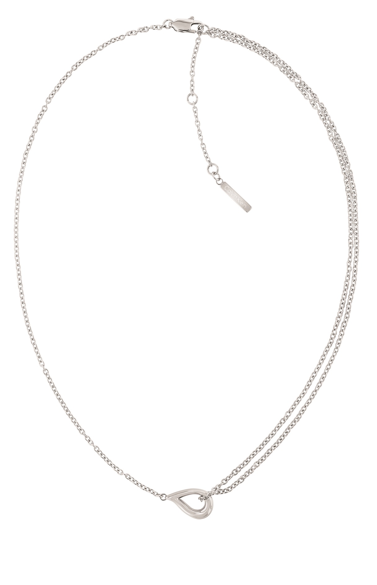 Calvin Klein -  Elegantní ocelový náhrdelník Sculptured Drops 35000080