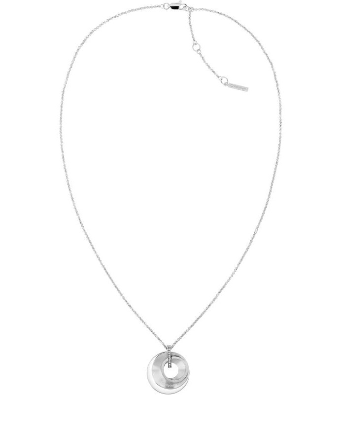 Levně Calvin Klein Luxusní náhrdelník z oceli s krystaly 35000157