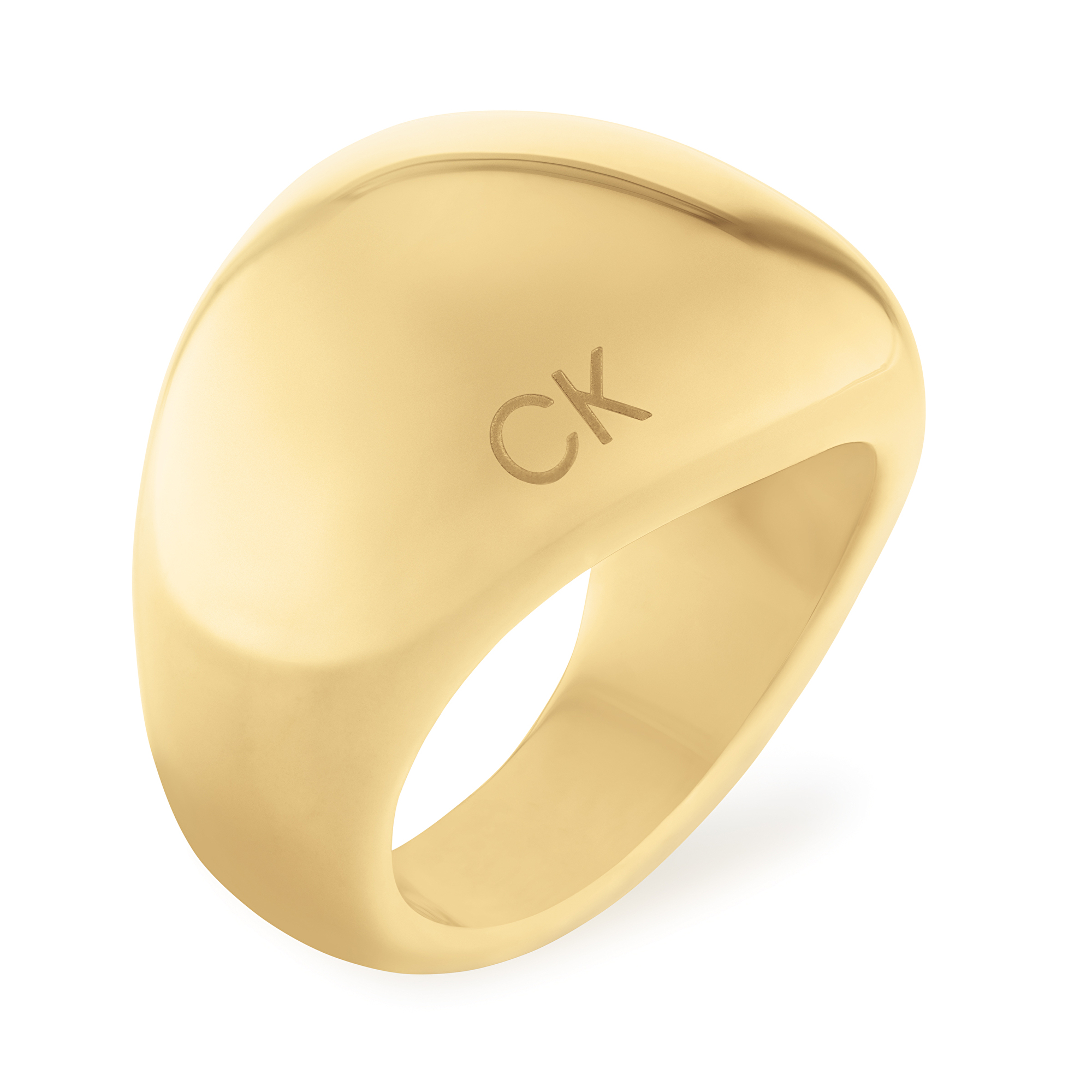 Calvin Klein Masívny pozlátený prsteň Trends 35000441 54 mm