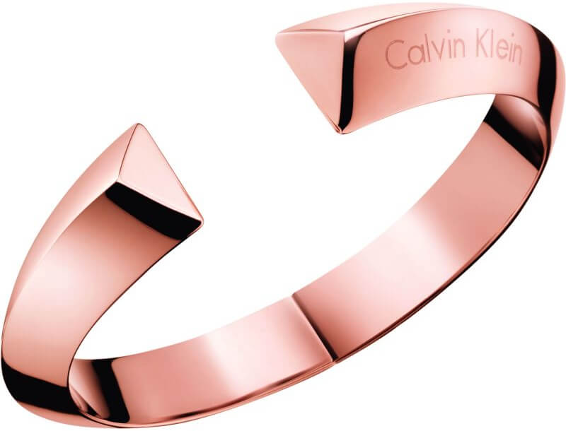 Calvin Klein Otevřený ocelový náramek Shape KJ4TPD10010 5,4 x 4,3 cm - XS