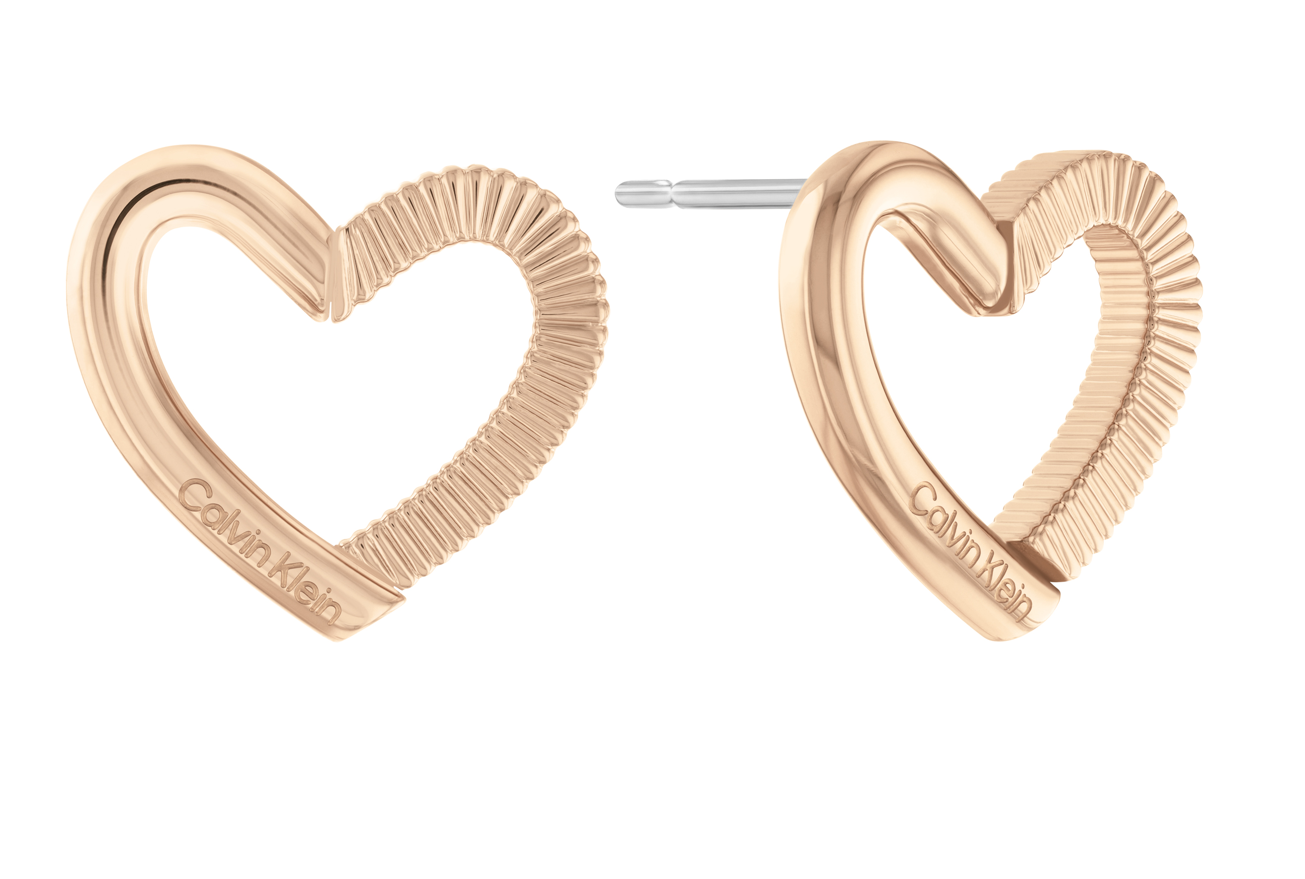 Calvin Klein Bájos bronz fülbevaló Szívek Minimalist Hearts 35000392