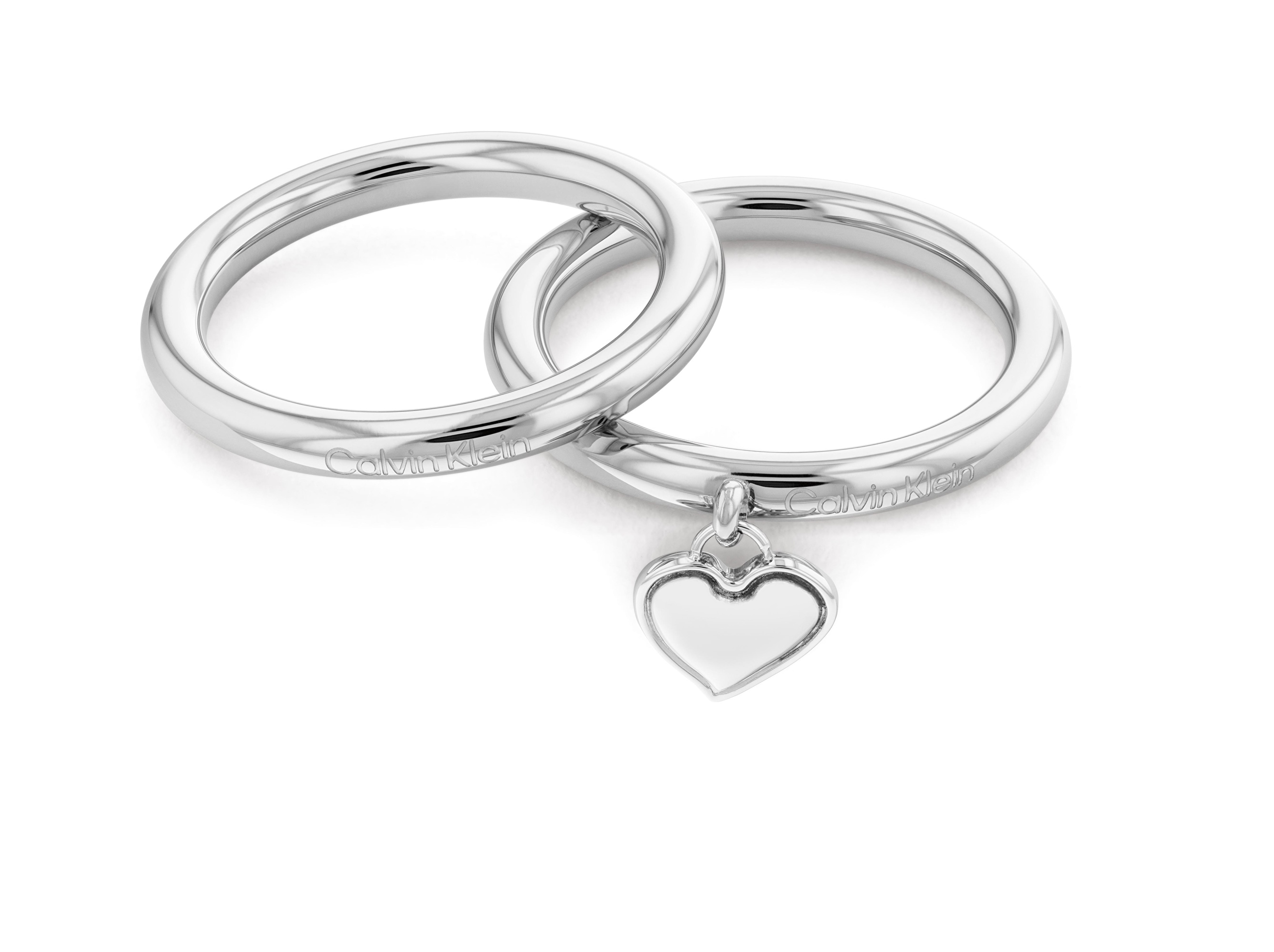 Calvin Klein Romantická souprava ocelových prstenů Captivate 35000328 52 mm