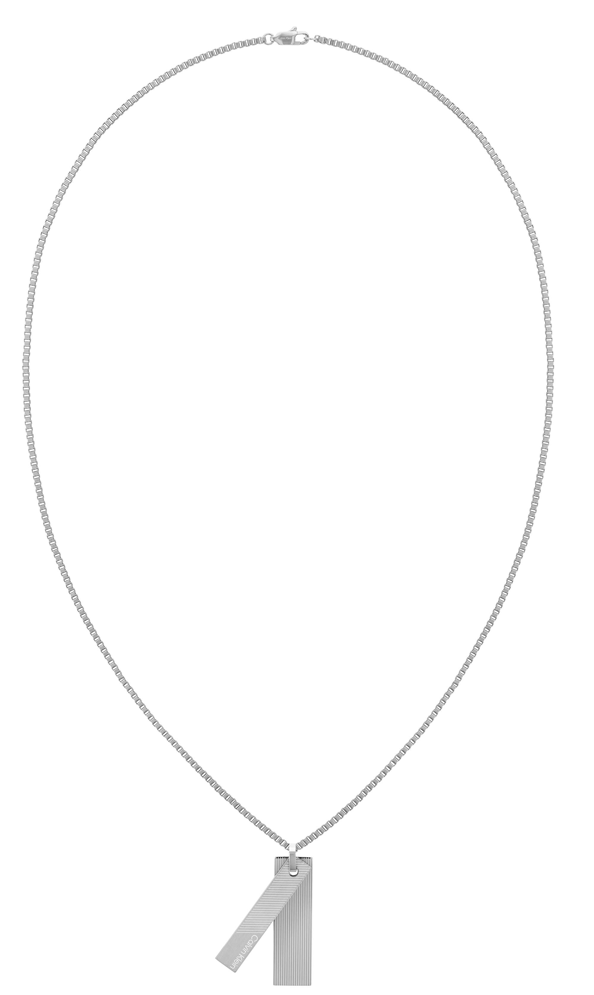 Levně Calvin Klein Slušivý ocelový náhrdelník Architectural Lines 35000413