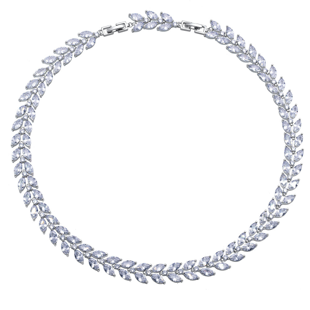 Levně CRYSTalp Elegantní náhrdelník s krystaly Luminous 12251.R