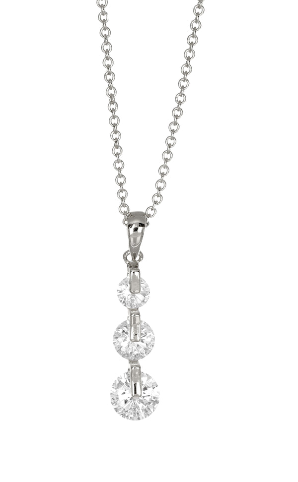 Levně CRYSTalp Elegantní náhrdelník s krystaly Mood 32242.R
