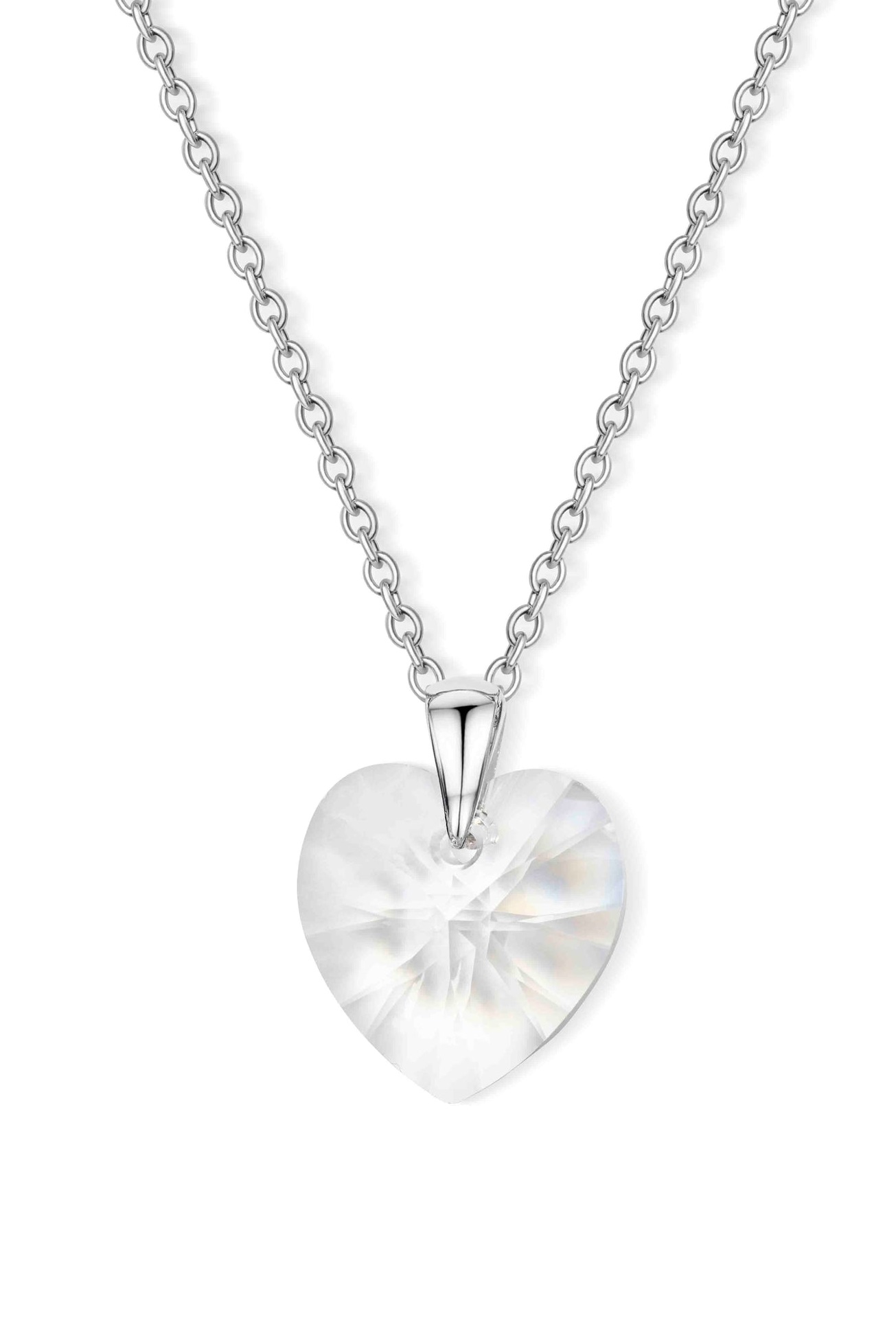 CRYSTalp Romantický náhrdelník so srdcom Lovely Heart 3048.CAB.R