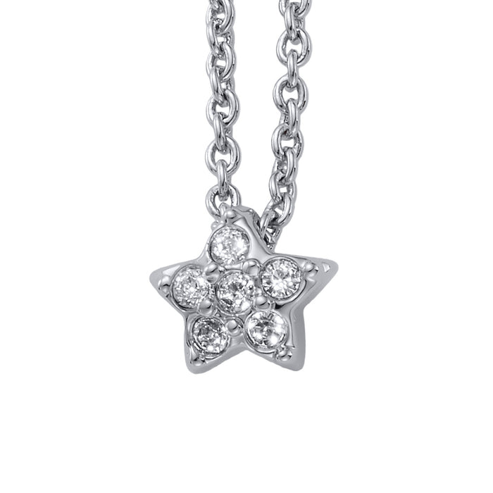 CRYSTalp Slušivý náhrdelník s krystaly Hvězdička 32115.R