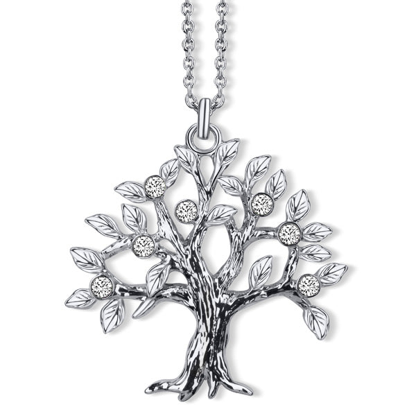 Levně CRYSTalp Stylový náhrdelník Strom života Natural Tree of Life 30147.CRY.R