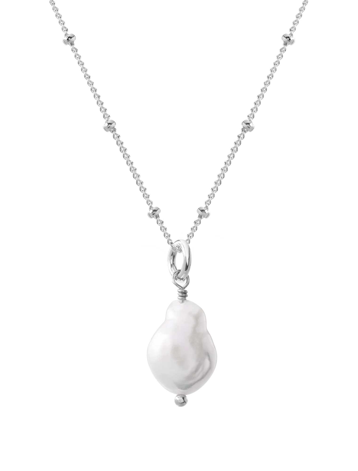 Decadorn -  Jemný přívěsek s pravou perlou + stříbrný řetízek zdarma