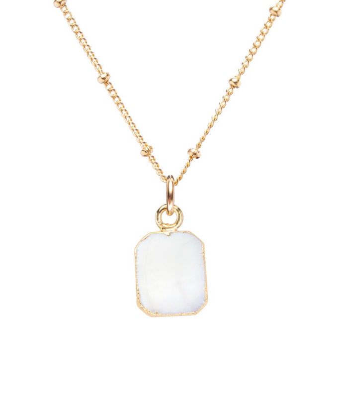 Decadorn Něžný pozlacený náhrdelník s perletí