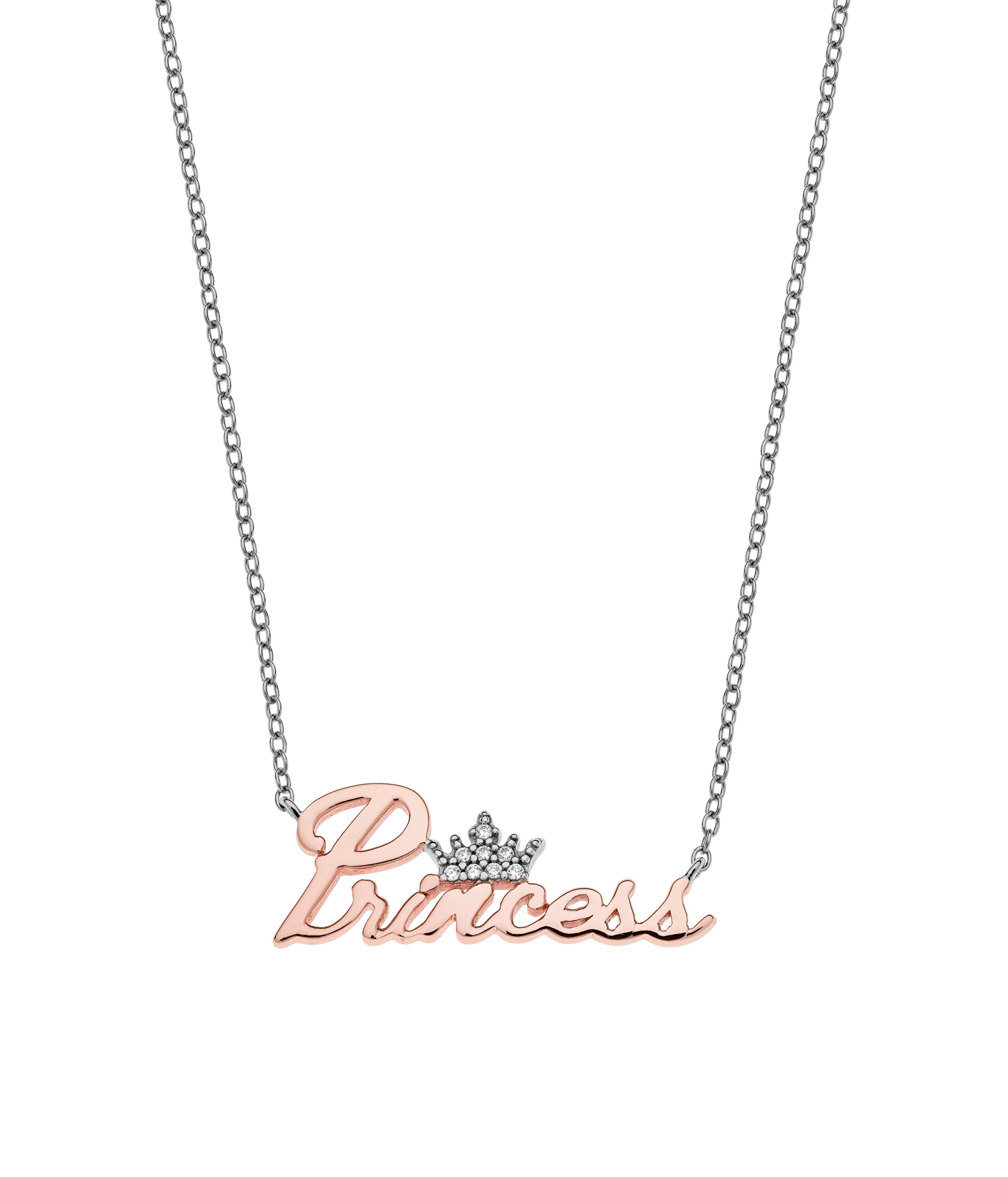Disney -  Bicolor stříbrný náhrdelník Princess NS00038TZWL-157.CS