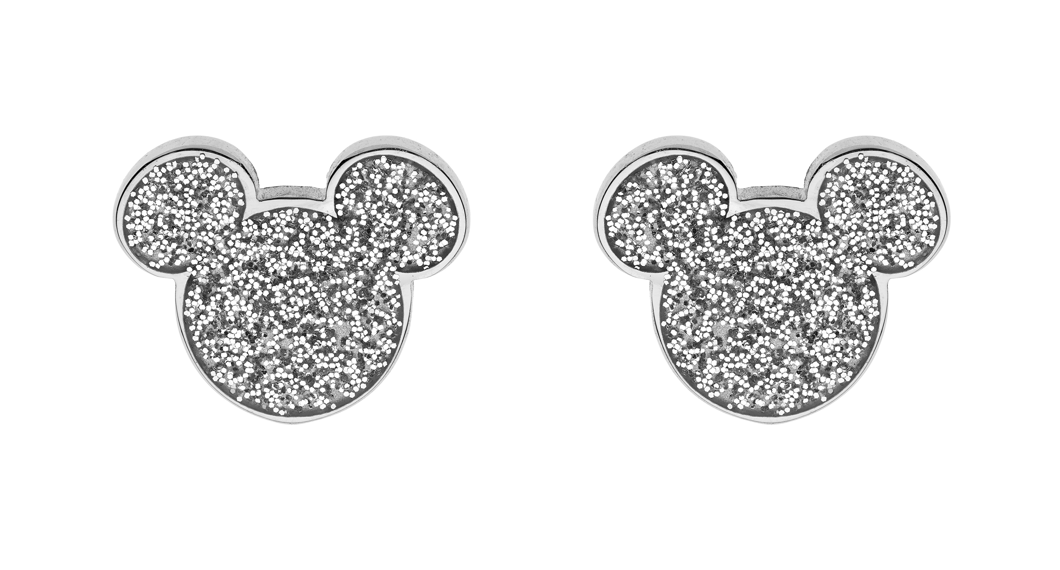 Levně Disney Blyštivé ocelové náušnice Mickey Mouse E600186NSL.CS