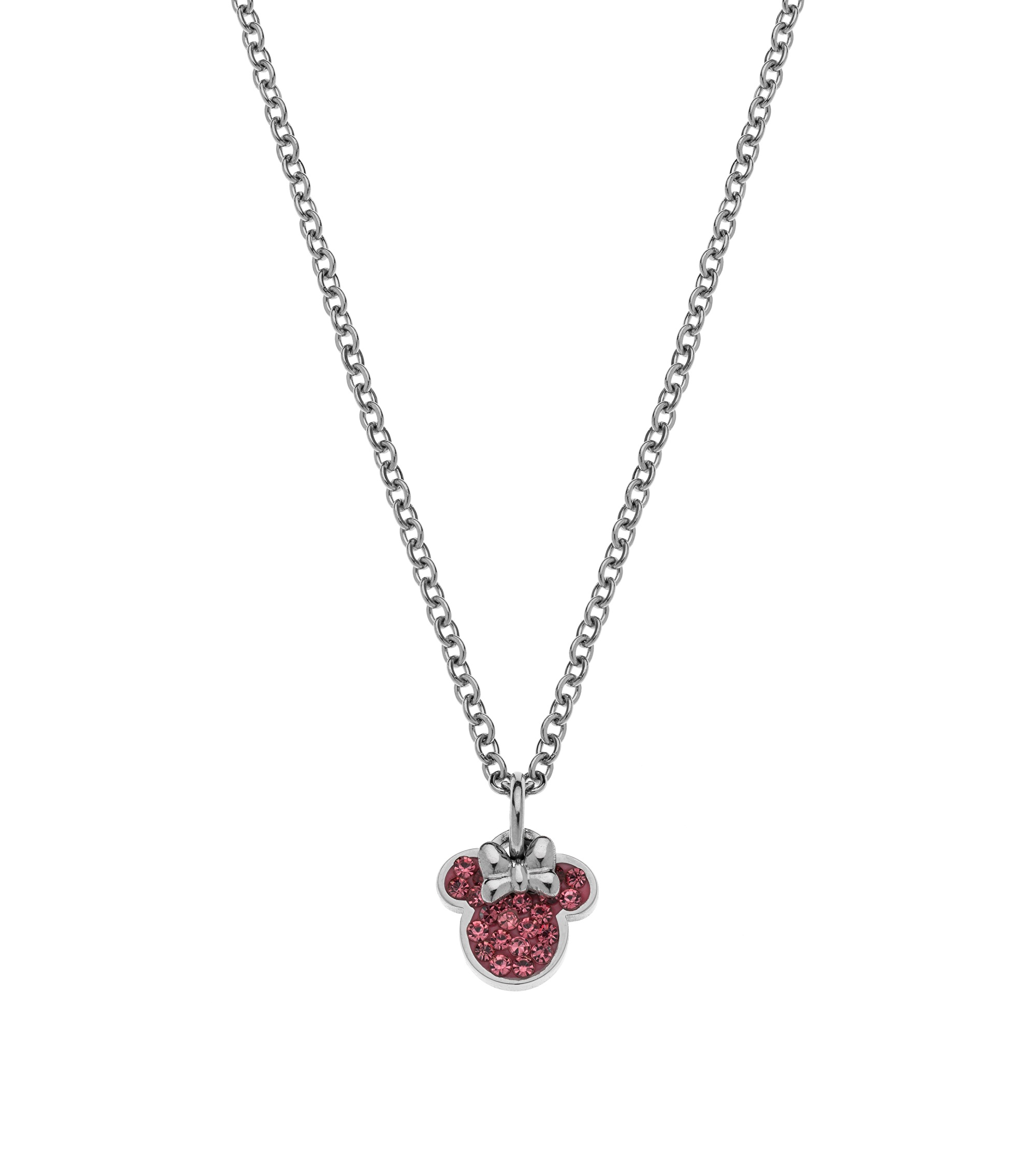 Levně Disney Hravý ocelový náhrdelník Minnie Mouse N600582RPL-B.CS (řetízek, přívěsek)