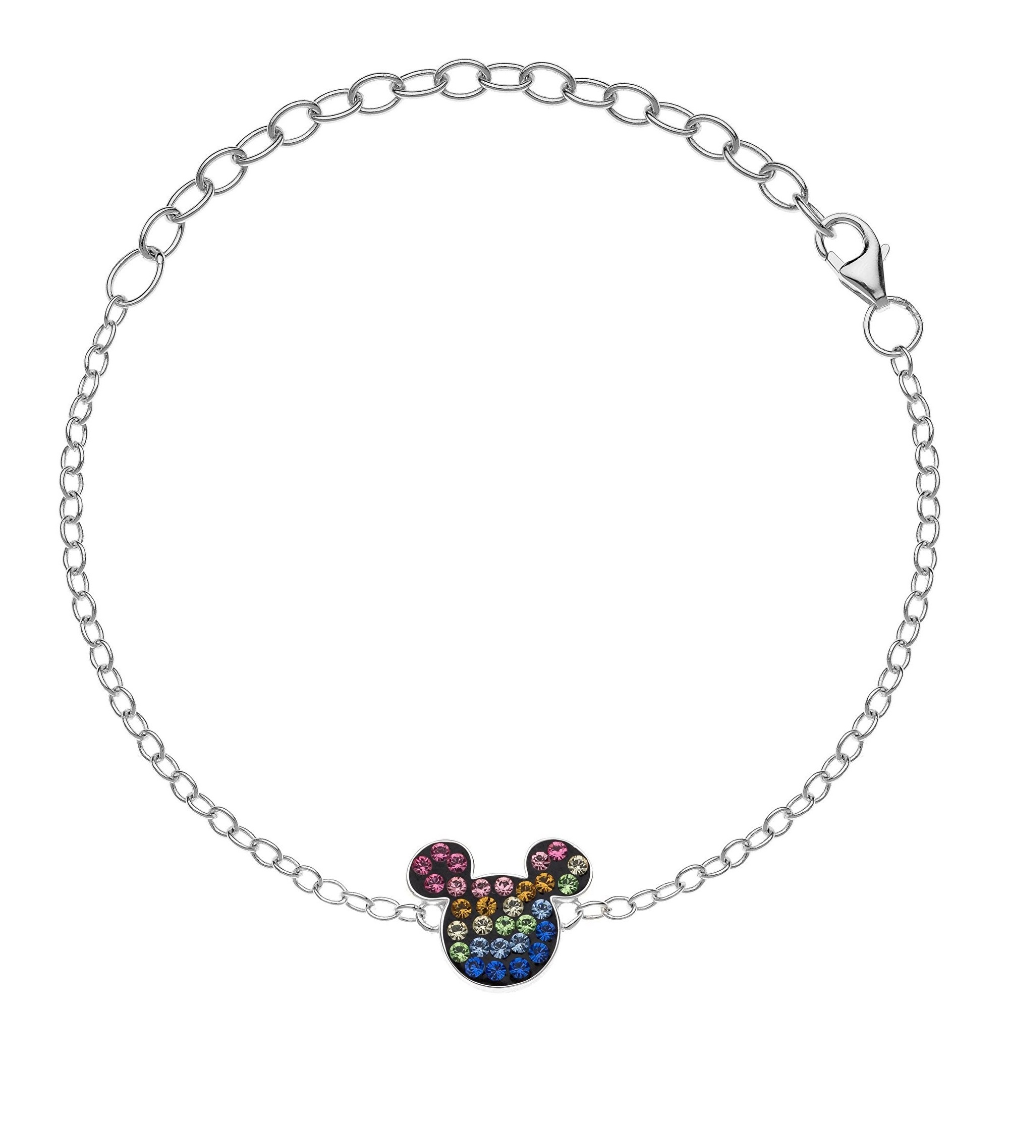 Disney Hravý stříbrný náramek Mickey Mouse BS00025SRML-S