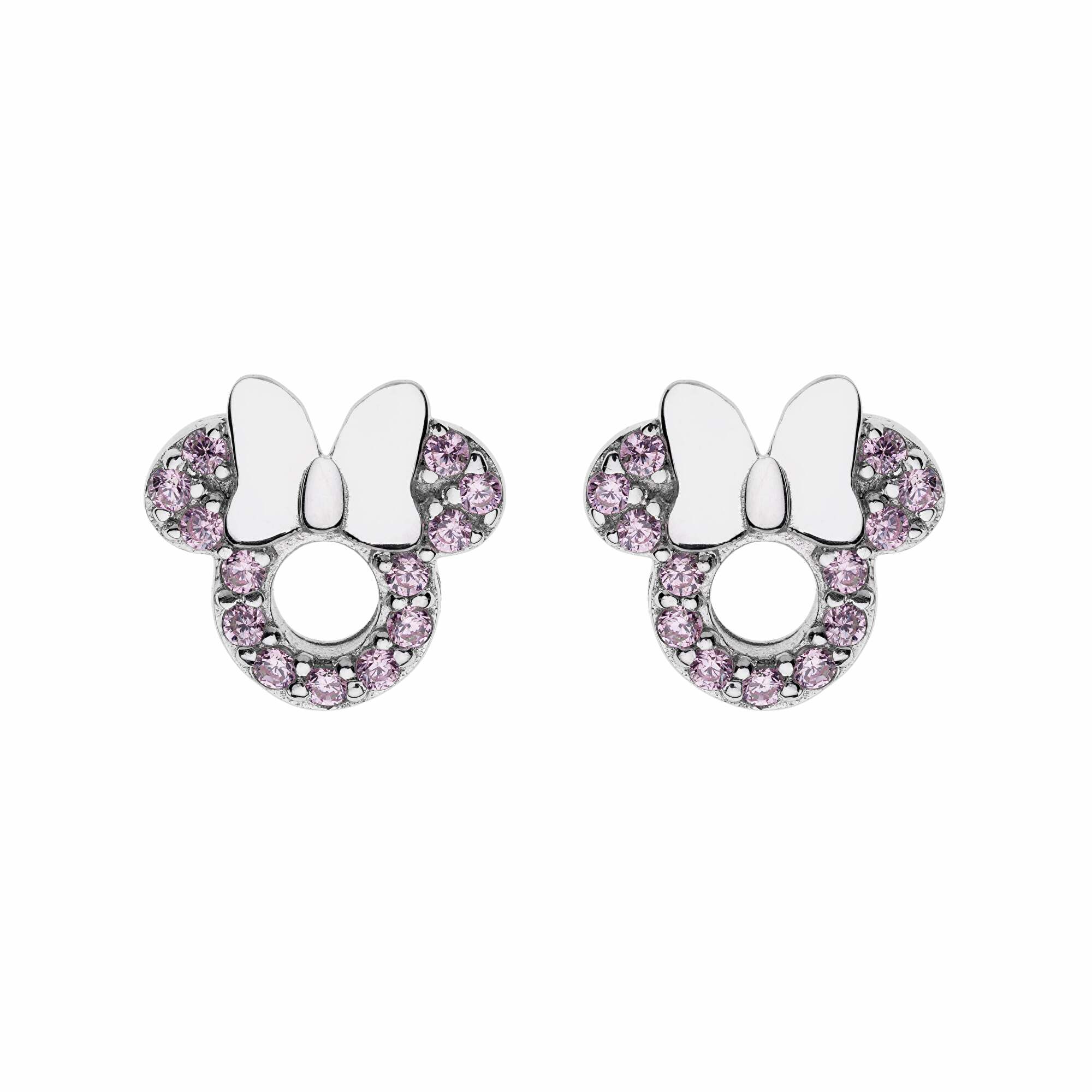 Disney Gyönyörű ezüst fülbevaló Minnie Mouse ES00065RZPL-CS