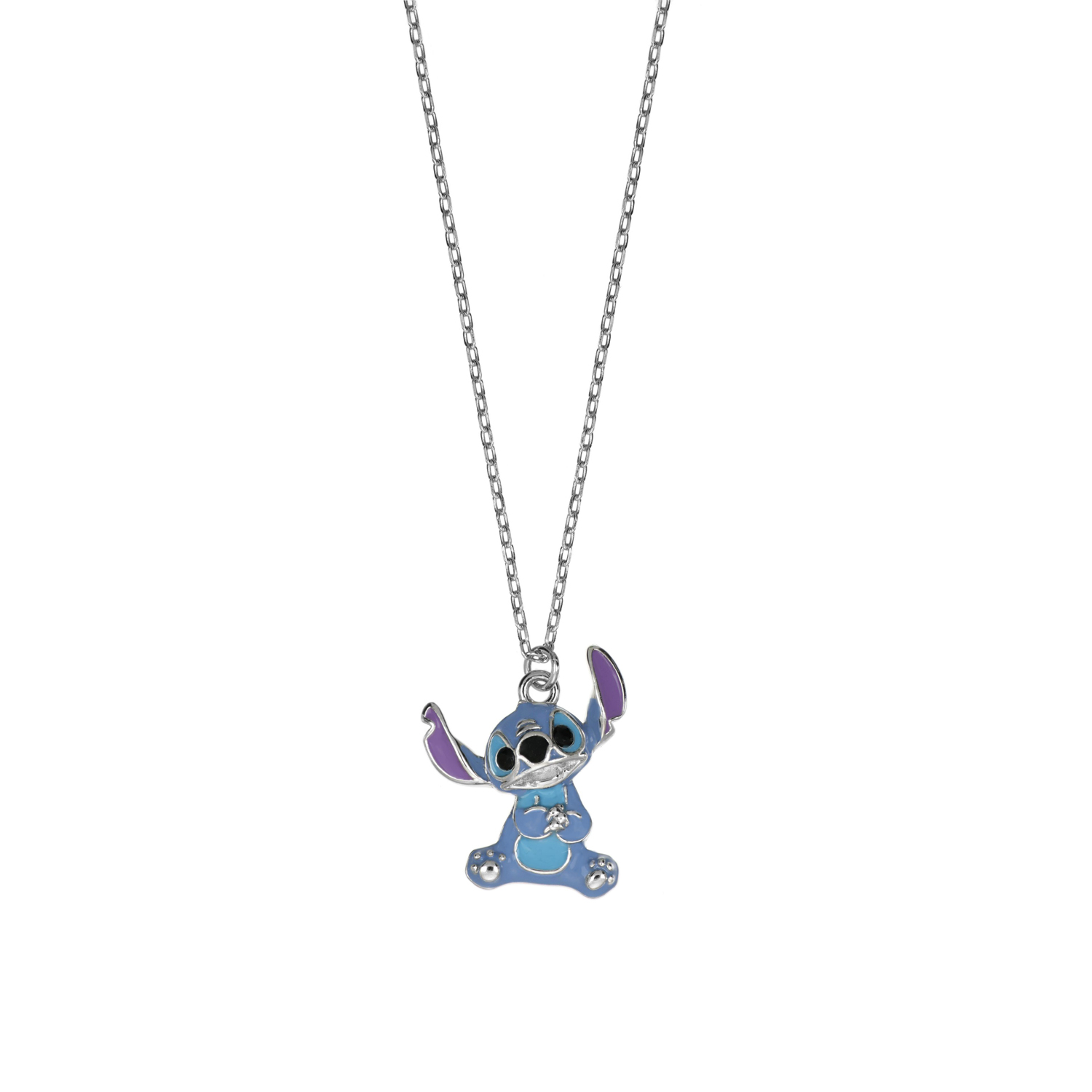 Disney Oblíbený stříbrný náhrdelník Stitch Lilo & Stitch CS00028SRHL-P-CS (řetízek, přívěsek)