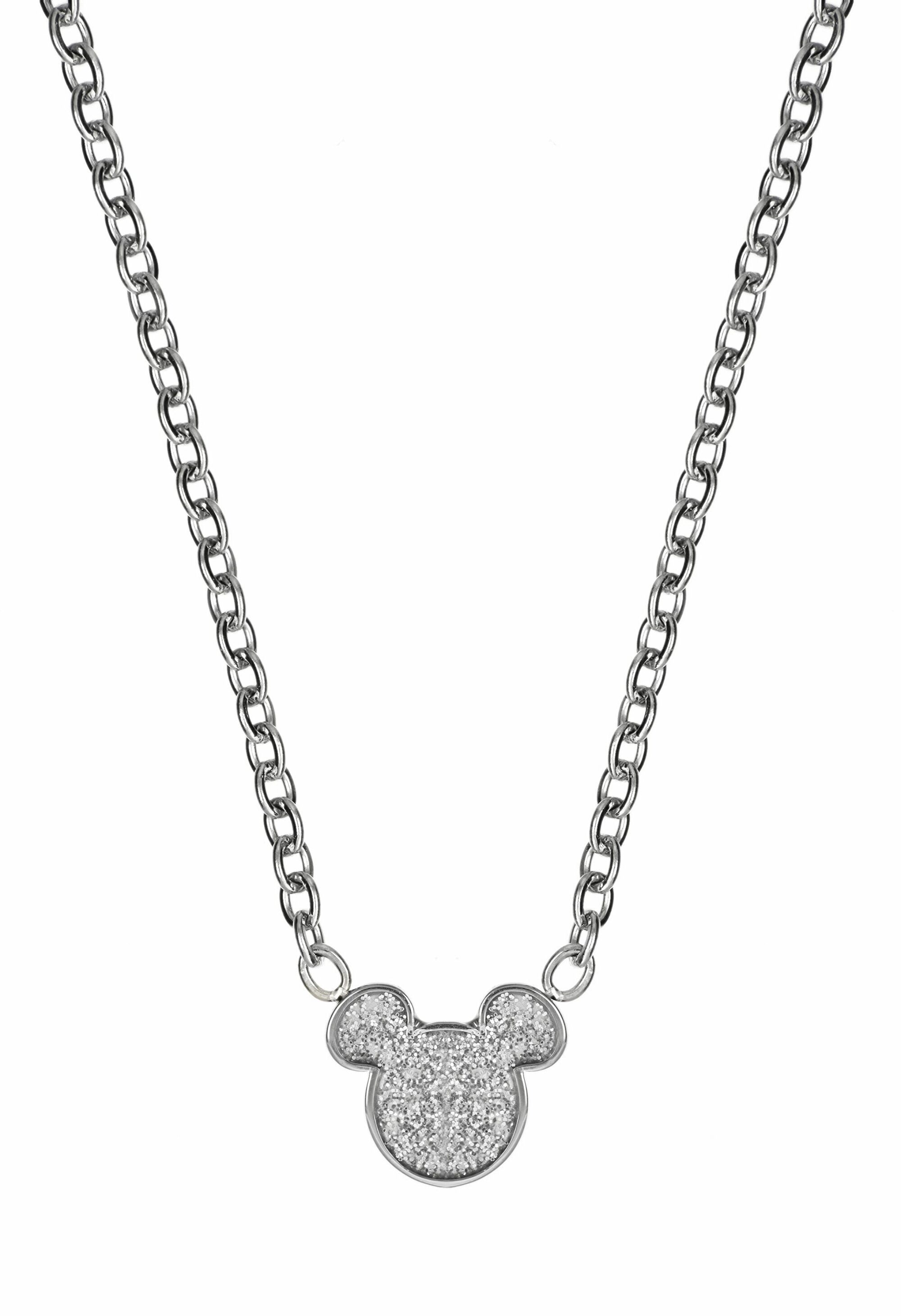 Levně Disney Půvabný ocelový náhrdelník Mickey Mouse N600628L-157 (řetízek, přívěsek)