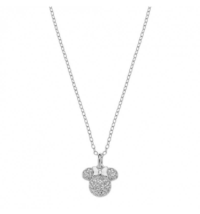 Levně Disney Půvabný stříbrný náhrdelník Minnie Mouse NS00033SZWL-157.CS (řetízek, přívěsek)