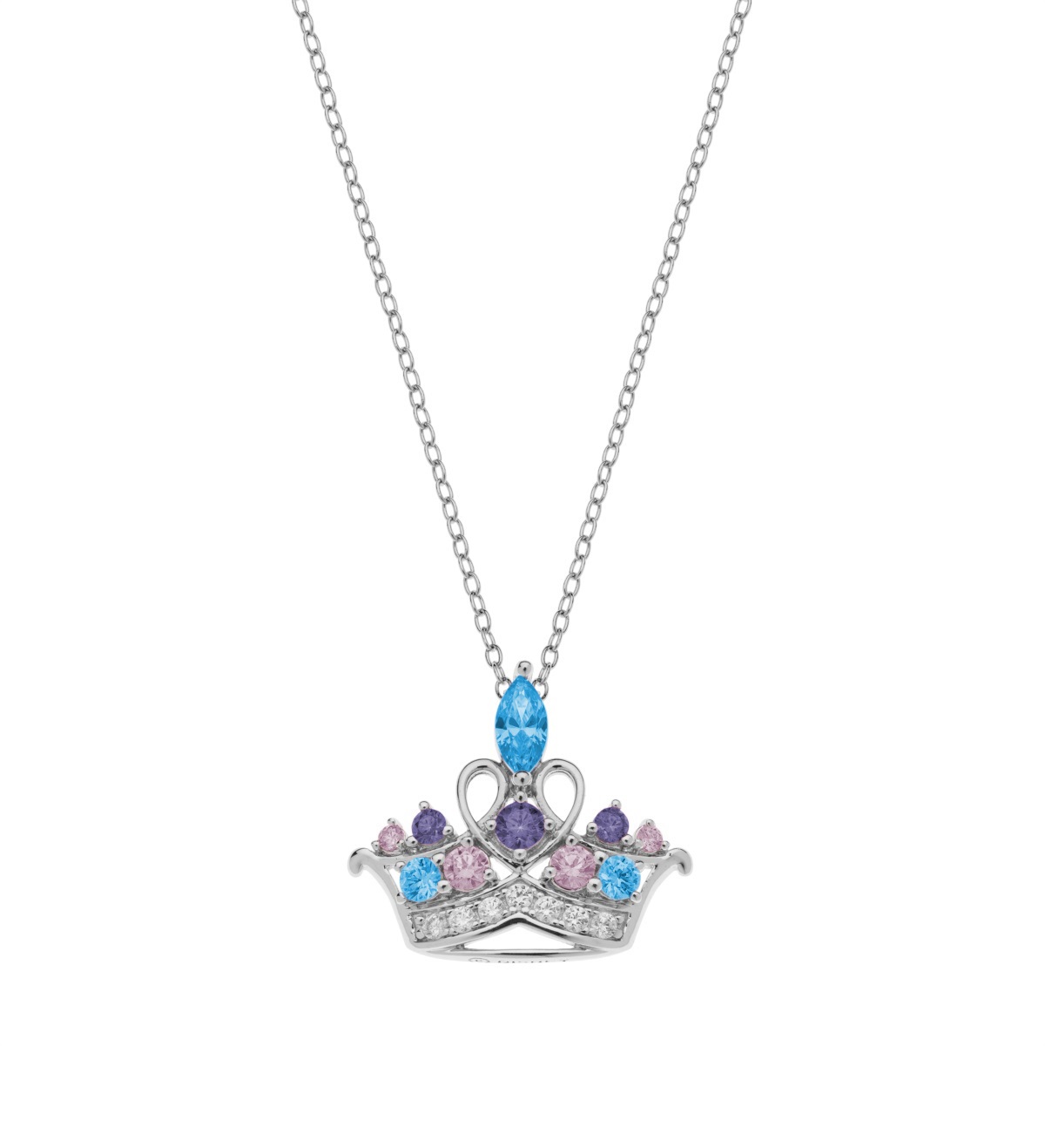 Levně Disney Půvabný stříbrný náhrdelník Princess CS00016RZML-P.CS (řetízek, přívěsek)