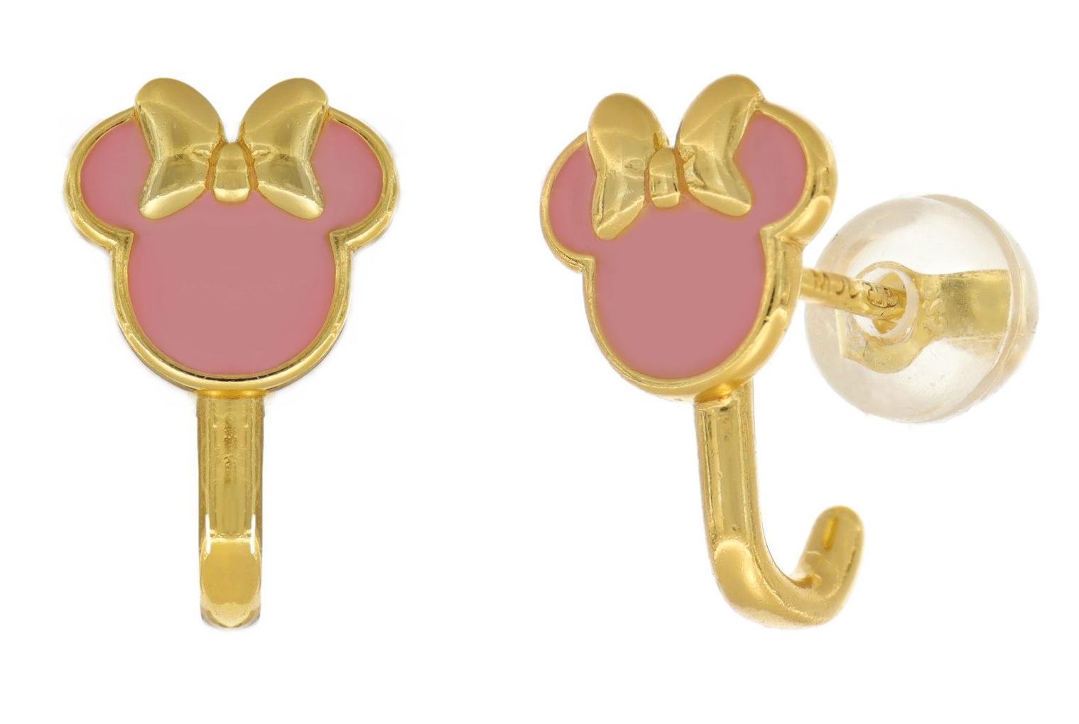 Levně Disney Slušivé pozlacené náušnice Minnie Mouse ES00092YNKL.CS