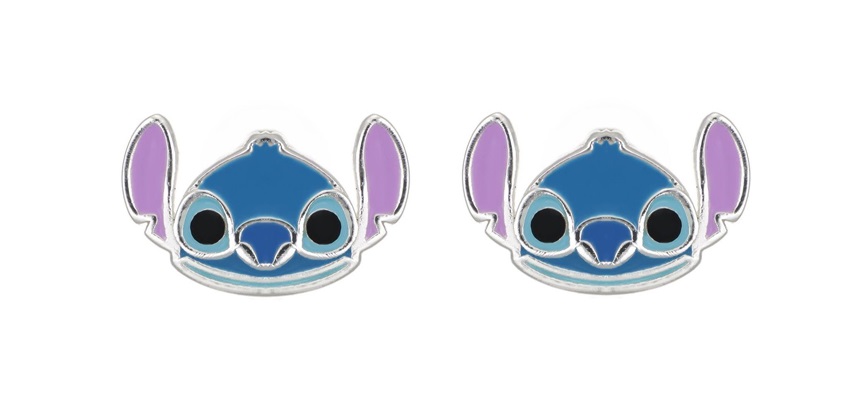 Disney Slušivé stříbrné náušnice Stitch Lilo & Stitch ES00097SRHL.CS