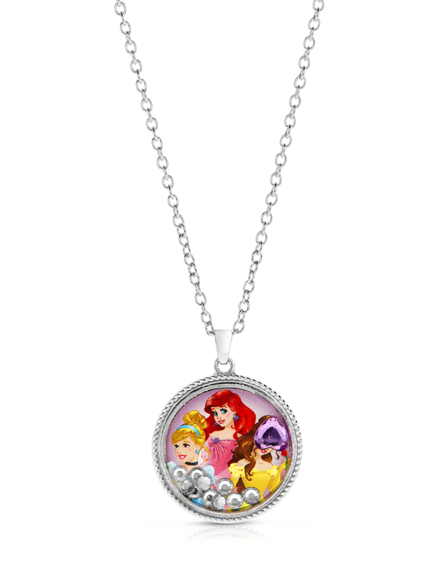 Disney Slušivý dívčí náhrdelník Princess NH00097RL-16