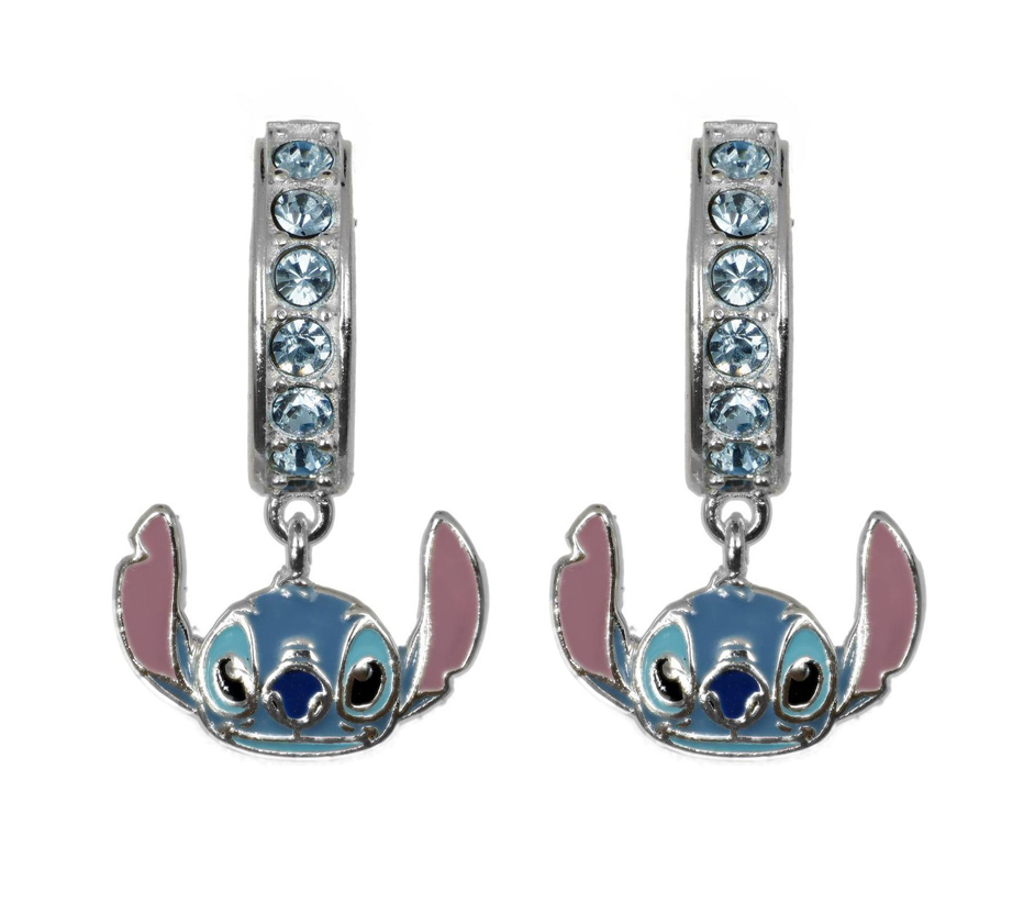 Disney Strieborné kruhy s príveskami Stitch Lilo & Stitch ES00099SRQL.CS