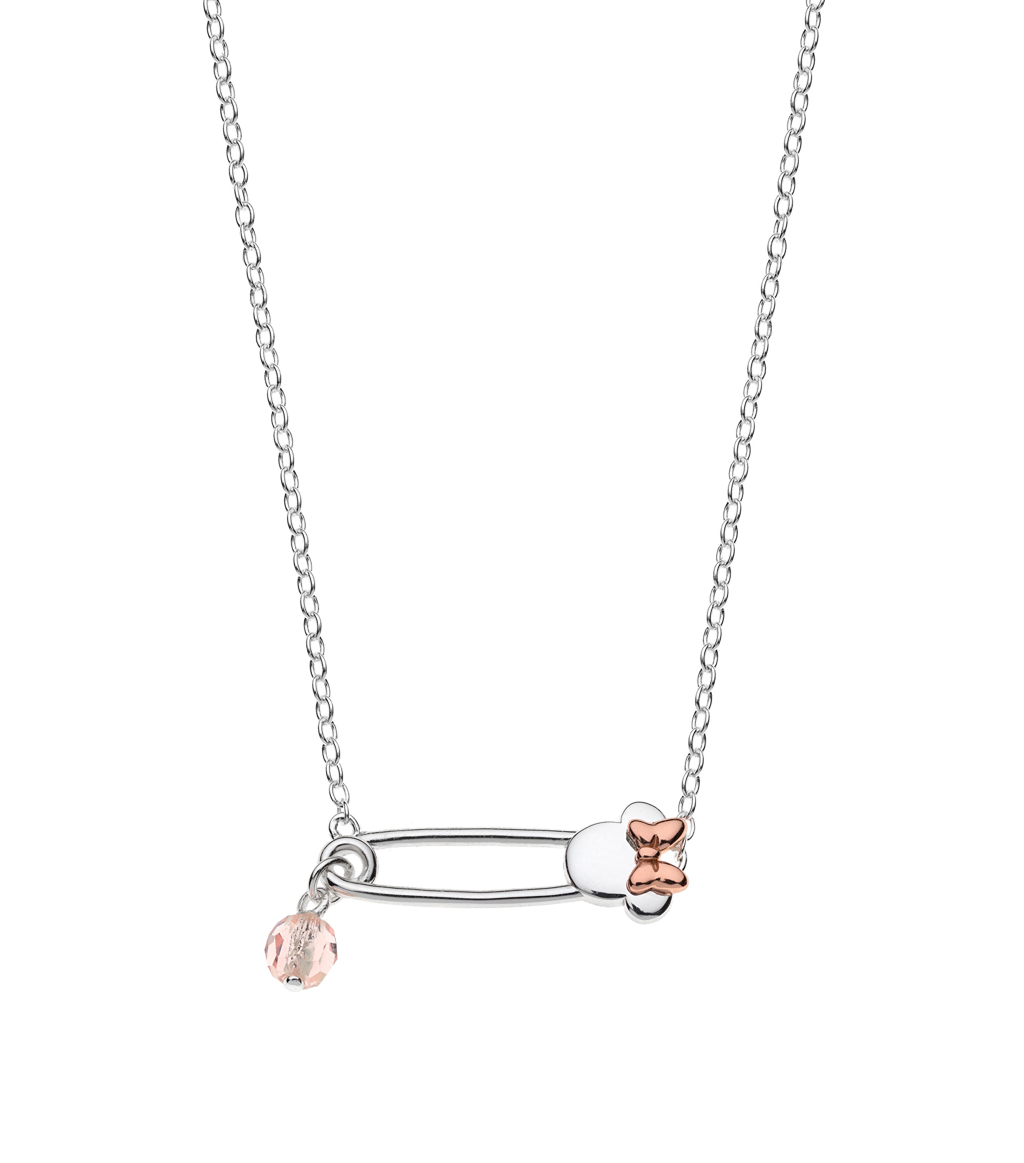 Disney Stříbrný bicolor náhrdelník Minnie Mouse NS00015TRPL- 157.CS