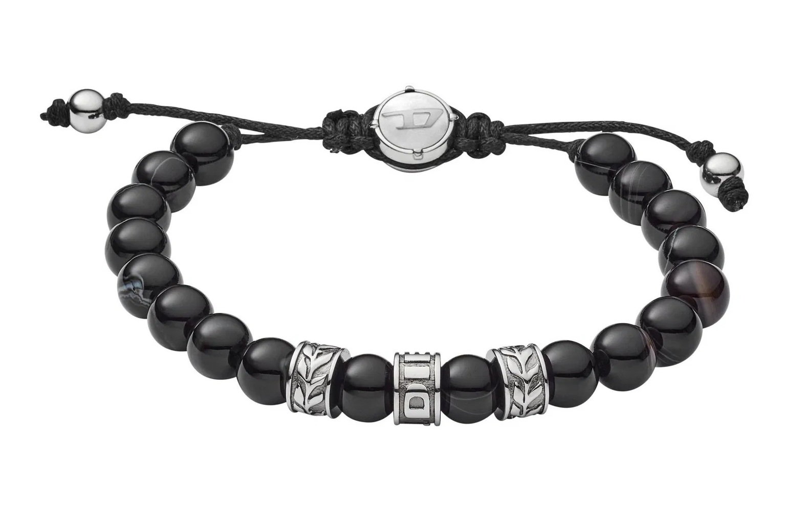 Diesel Bracciale da uomo di design con perline DX1101040