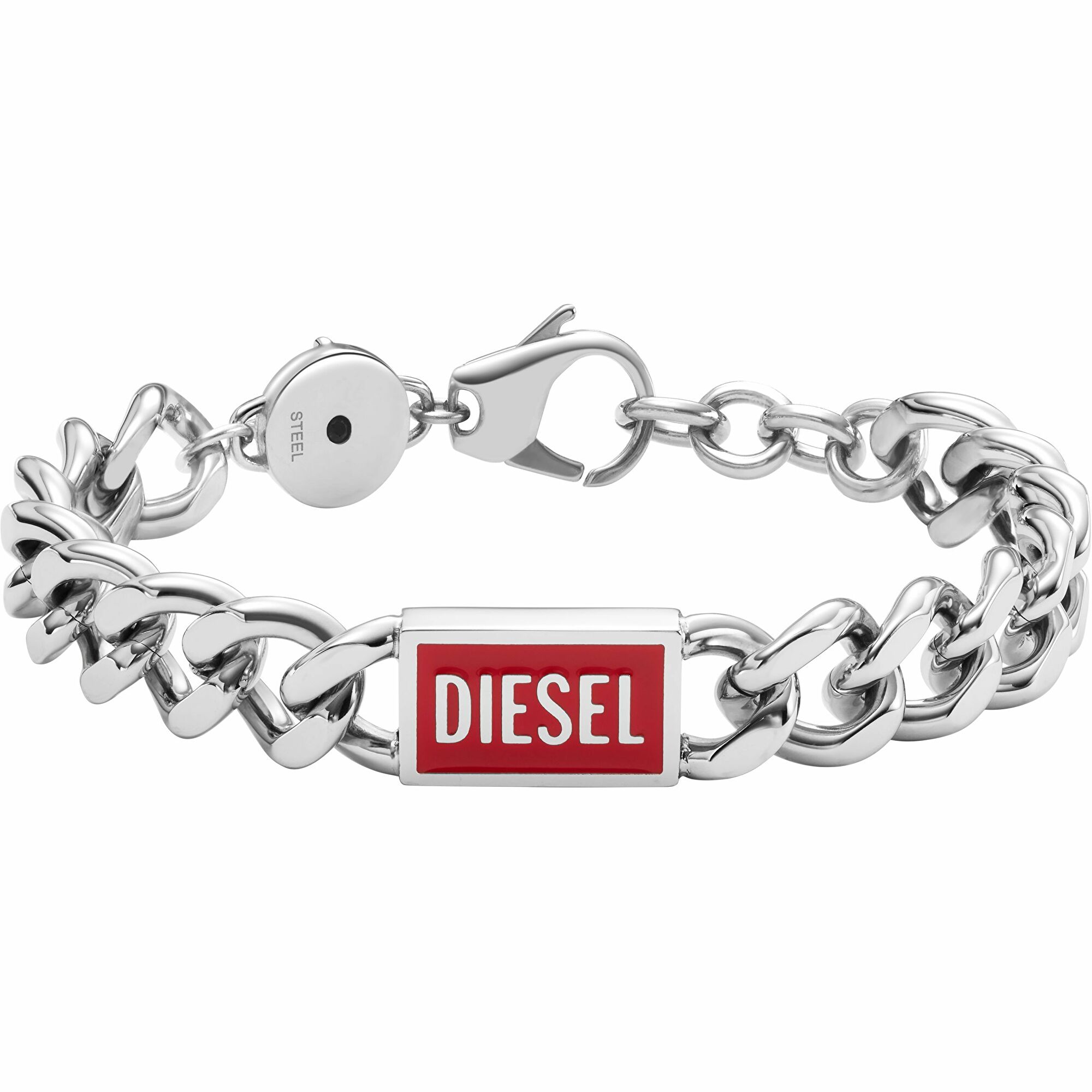 Diesel -  Výrazný ocelový náramek pro muže DX1371040