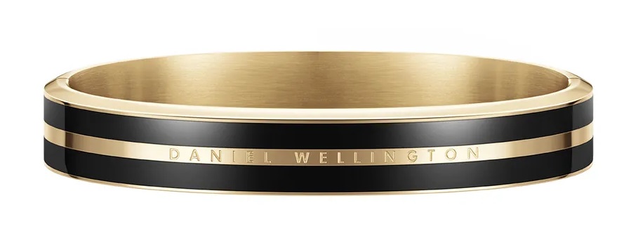 Daniel Wellington Elegantný pevný pozlátený náramok Emalie Infinite DW0040030 M: 16,6 cm